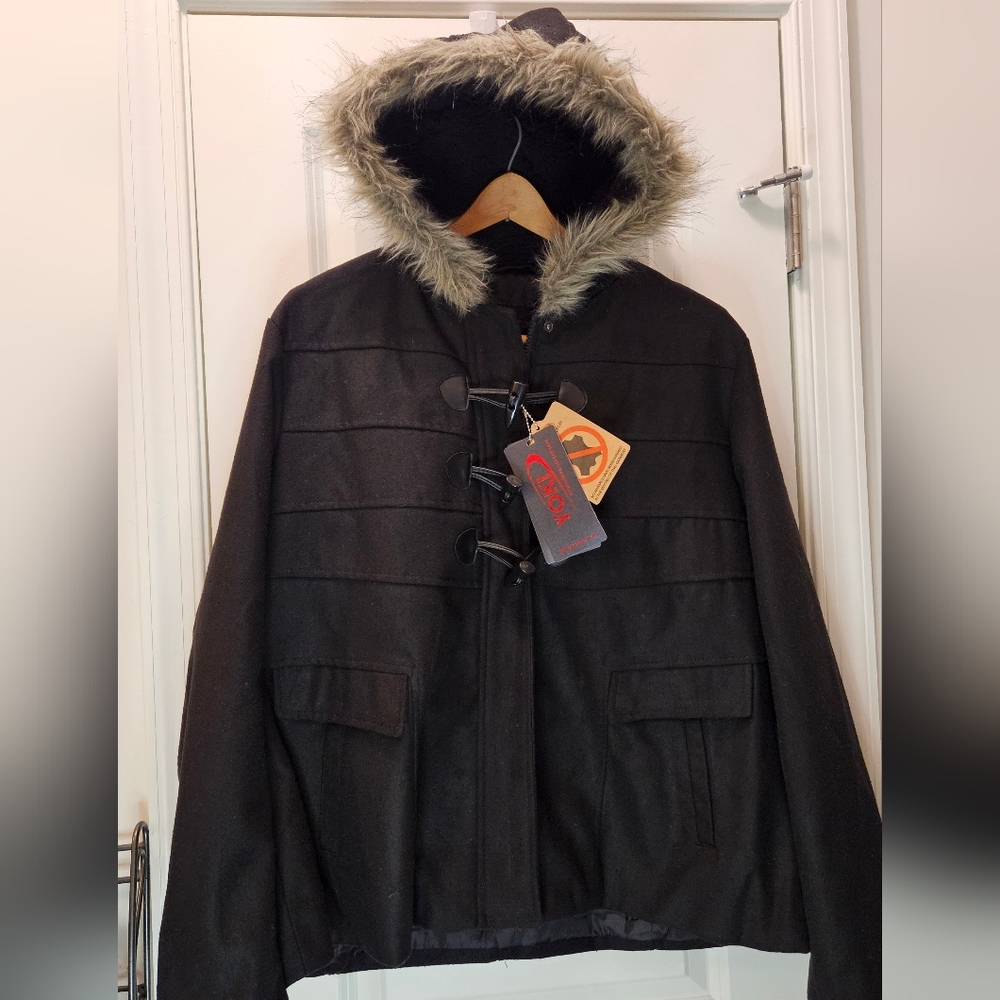 YOKI Outerwear Collection Jacket Coat Vegan Fur NWT Brand NEW WITH TAGS! Size XL